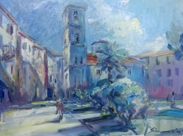 Kotor - trg kod crkve Blazena Ozana